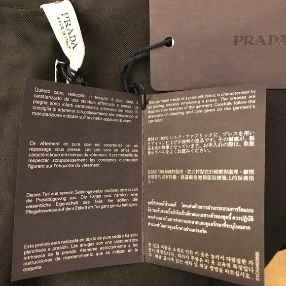 PRADA SILK BLACK DRESS - Picture 7 of 8